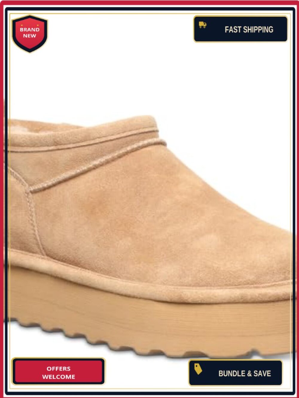 Suede Ankle Boots Women's Slip On Winter Boots Comfortable Pull-On